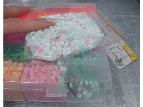 Koraliki Do Prasowania 12000szt, Prasowanka, Koraliki Uzupełniające Do Prasowanek, ORGANIZER 36 Kolorów Przecena 2