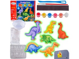 Kreatywny Zestaw Stwórz Magnes, Odlew DIY DINOZAURY GLOW Zrób To Sam