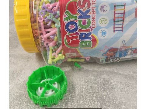 Patyczki Słomki Konstrukcyjne, Klocki Edukacyjne ok. 1000 Elementów AUTO Przecena 1