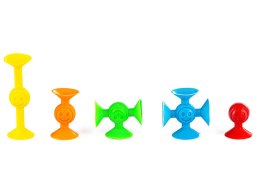 Klocki Konstrukcyjne, Kolorowe Silikonowe Przyssawki, Wesołe Buźki 29 Sztuk