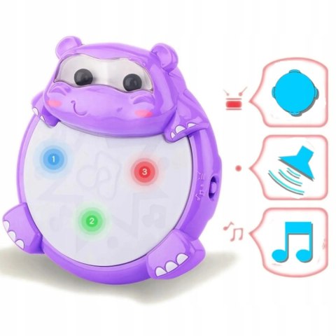 Bębenek interaktywny HIPCIO dźwięk światła 220910F