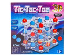 Gra logiczna TIC TAC TOE Układanka Łamigłówka, Kółko Krzyżyk 3D, 3 w Rzędzie