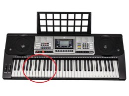 Keyboard Organy 61 Klawiszy Zasilacz MK-816 Z Funkcją Nauki Gry Przecena 13