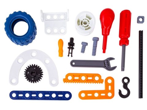 Klocki Konstrukcyjne 152 El. Pojazdy Budowlane, Wiatrak, Auto, Samolot, Dźwig Do Rozkręcania I Skręcania 12w1 Przecena 1