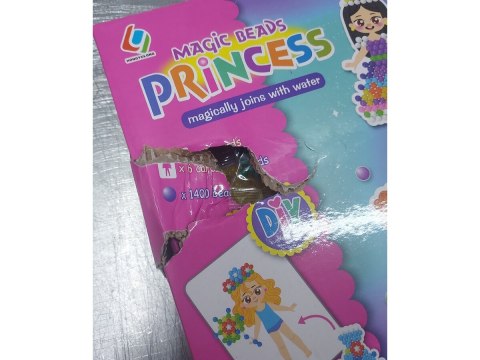 Koraliki Wodne KSIĘŻNICZKI Ubieranki, Karty, Akcesoria, 1400 Koralików Przecena 1