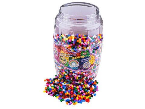 Prasowanka Koraliki Do Prasowania Zestaw 9000 Elementów W Butelce Słoik + 3 Podkładki Szablony Przecena 1