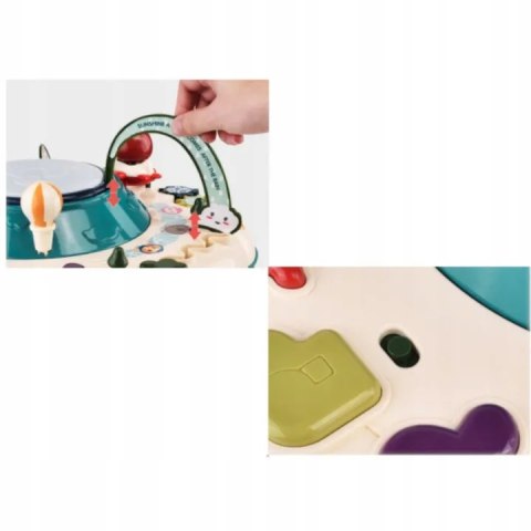 Stolik edukacyjny interaktywny dźwięki bębenek102N