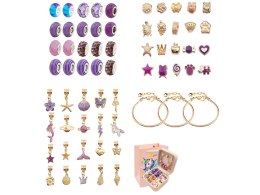 Zestaw Do Tworzenia Robienia Biżuterii, Bransoletek, Charmsy, Zawieszki, Koraliki ODCIENIE FIOLETU Przecena 1