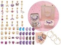 Zestaw Do Tworzenia Robienia Biżuterii, Bransoletek, Charmsy, Zawieszki, Koraliki ODCIENIE FIOLETU Przecena 1