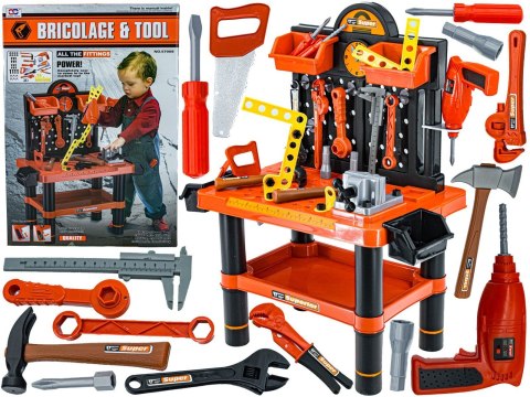 Zestaw Majsterkowicza, Warsztat stolarski - stolik, klucze, piła Przecena 3