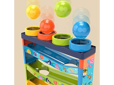 Zjeżdżalnia z piłeczkami Młotek Zbijak Tor Kulkowy Kulodrom Zabawka interaktywna Pound & Ball Przecena 1