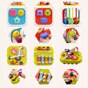 Edukacyjna kostka sensoryczna sorter kształtów klocki cymbałki 18m+ 688-62