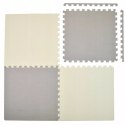 PUZZLE PIANKOWE MATA EVA 4 szt JASNO SZARE CIEMNO SZARE EM1001SZ