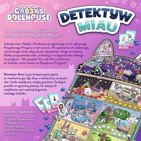 Gra planszowa rodzinna Detektyw Miau Koci domek Gabi Trefl 02695
