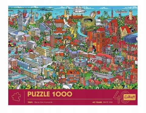 Jubileuszowe puzzle Trefla 1000 elementów trójmiasto Trefl 10924