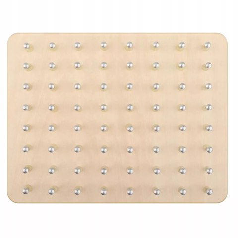 Układanka gumkami edukacyjna drewniana tablica kreatywna sorter 3+ MA-078