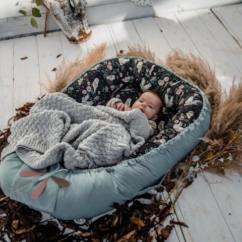 Ciepły kocyk LaMillou Merino 100% - 85×85 cm dla niemowląt