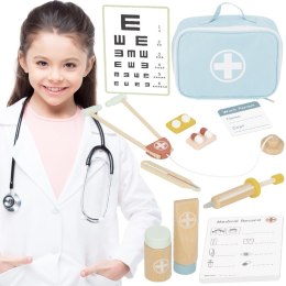 TOOKY TOY Drewniany Zestaw Małego Lekarza Doktora w Walizce z Akcesoriami